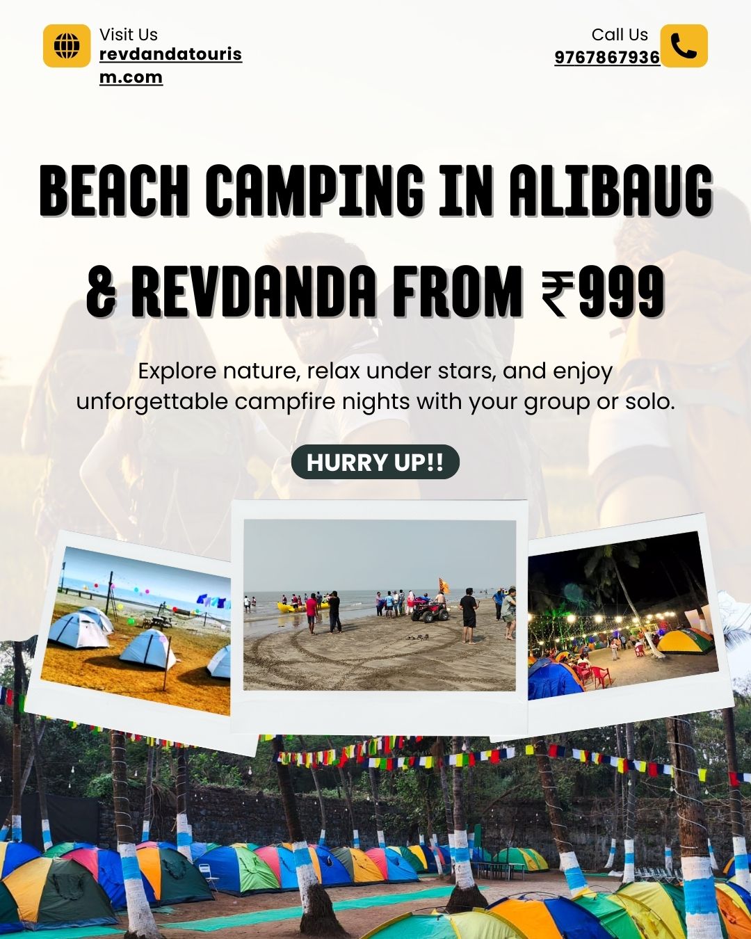 Beach camping in alibaug