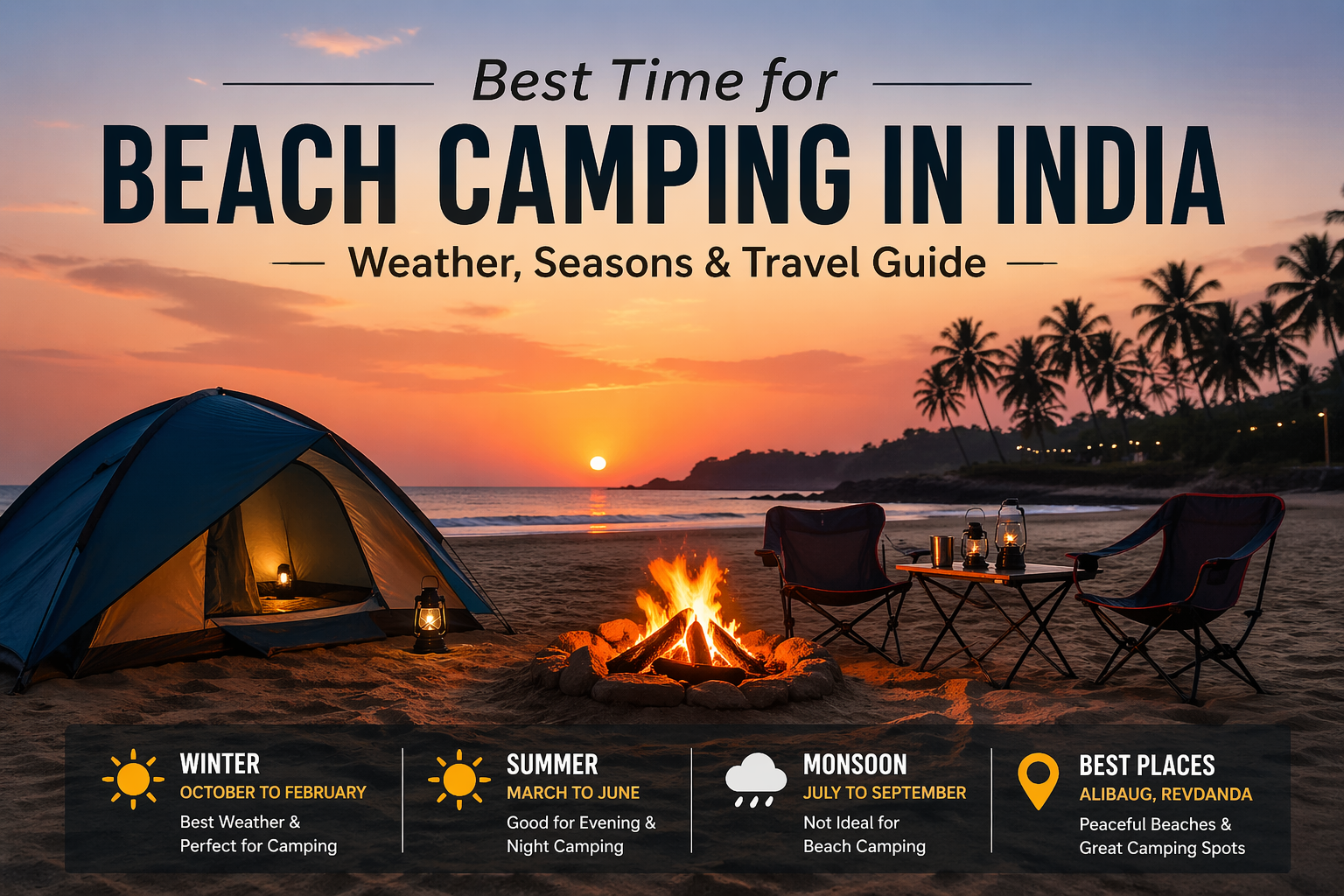 Best Time for Beach Camping in India