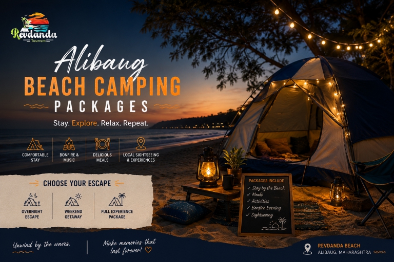 Alibaug beach camping packages