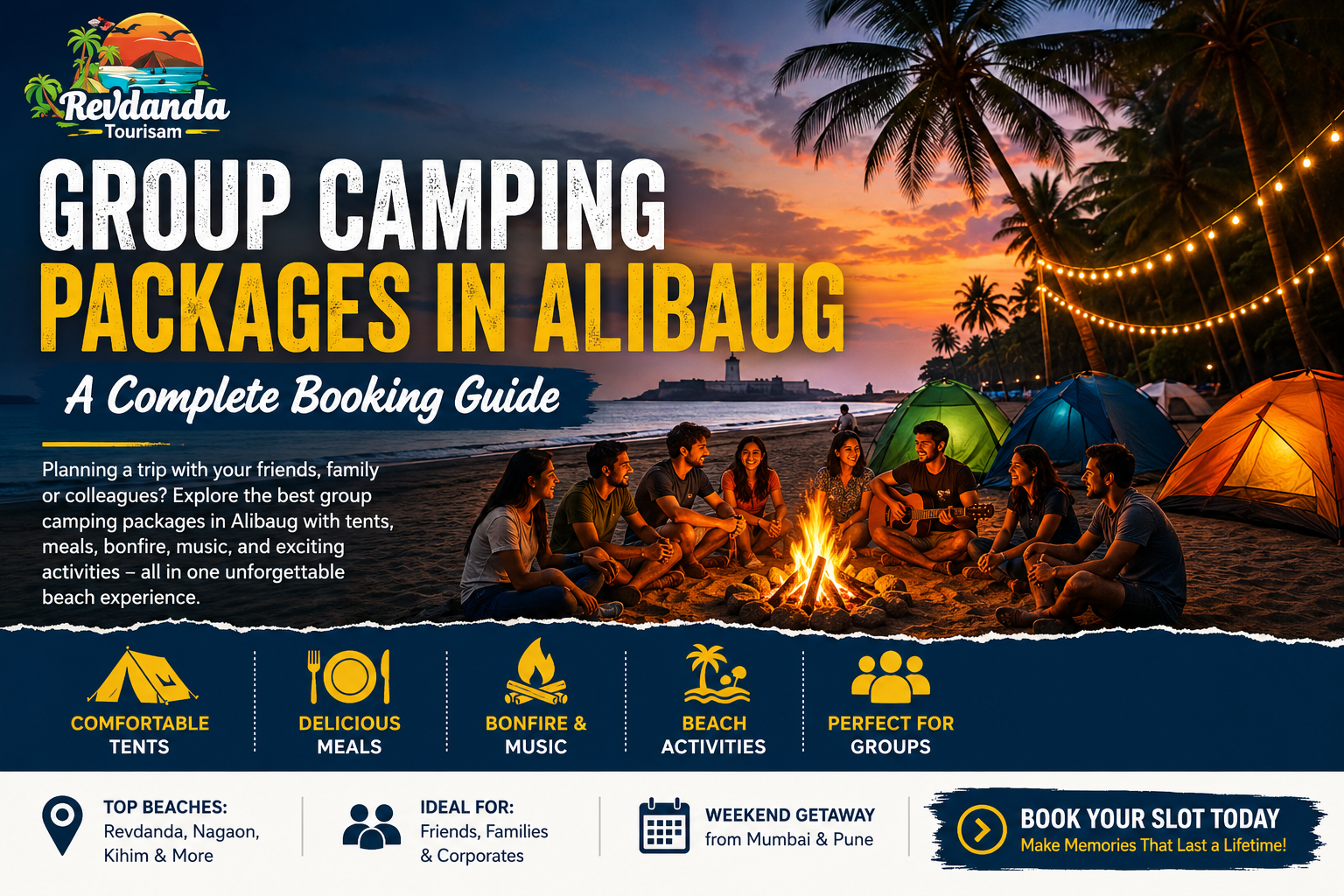 Group camping packages in alibag