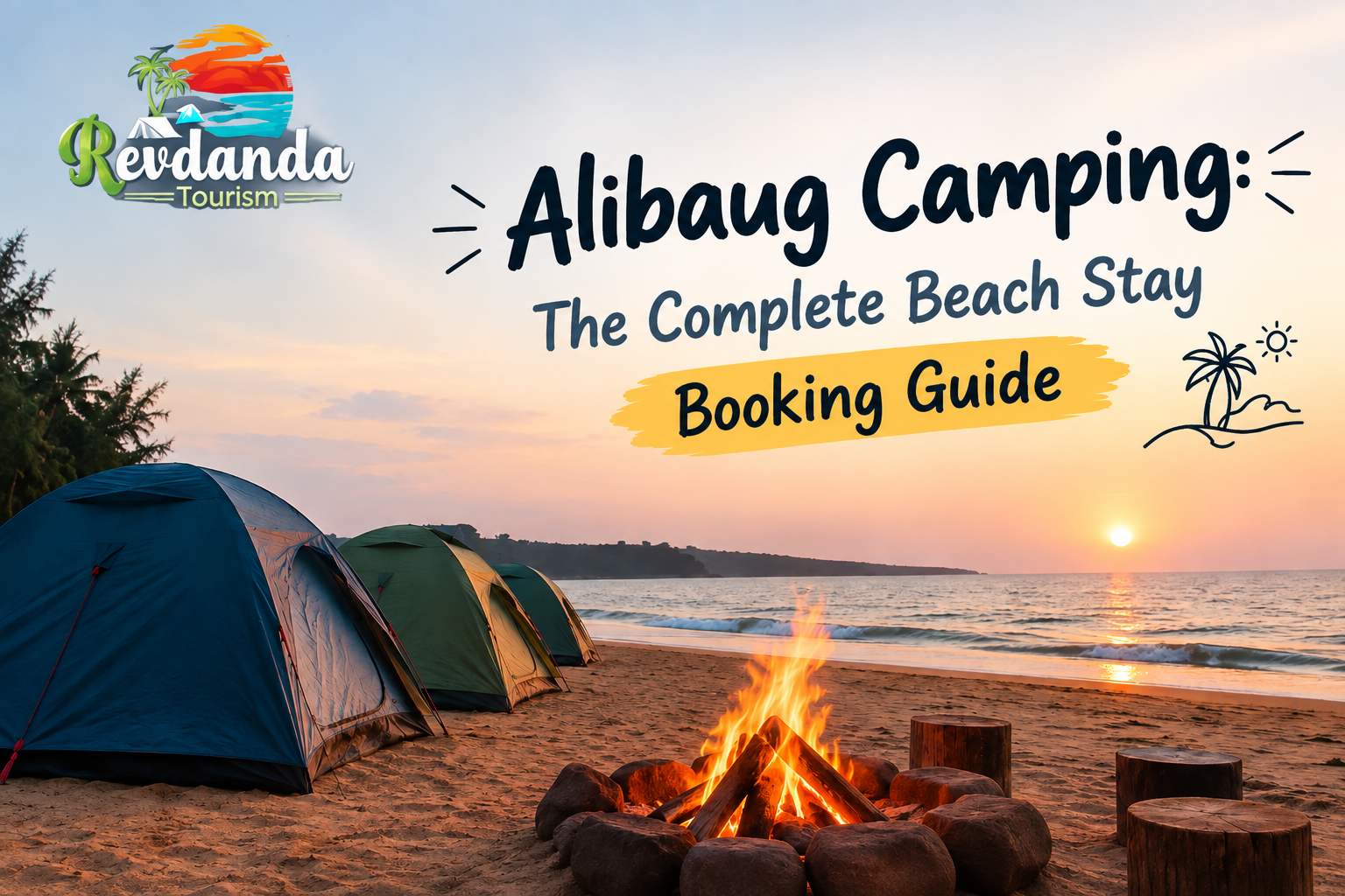Alibaug camping beach stay and booking guide at Revdanda Tourism